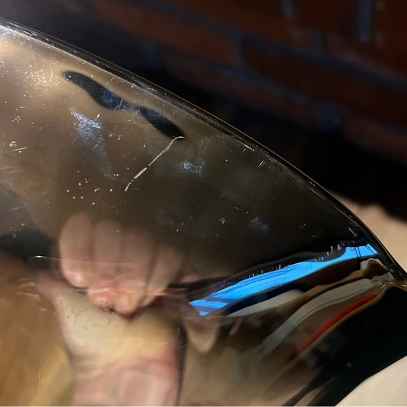 Vintage Bowl Mid Century Silver Fade Glass Triangle Dessert Salad Snacks 9” - Picture 10 of 10